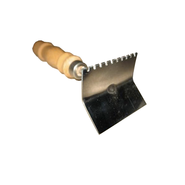 Spärrgallerskrapa med trähandtag