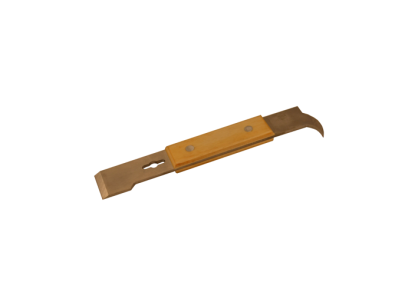 Kupkniv "hook-end" med trähandtag- 180mm
